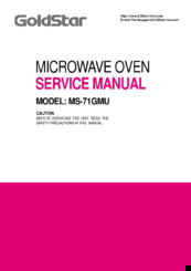 Goldstar ms-71gmu Service Manual