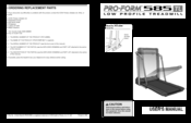 ProForm 585tl User Manual