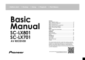 Pioneer SC-LX701 Basic Manual