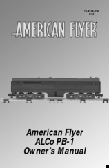 Lionel American Flyer ALCo PB-1 Owner's Manual