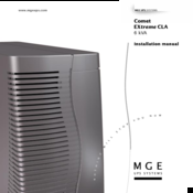 MGE UPS Systems Comet EXtreme CLA Installation Manual
