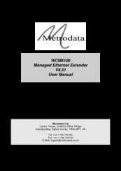 Metrodata WCM5100 User Manual