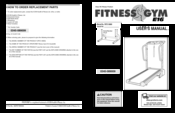 ProForm Fitness Gym E16 User Manual