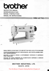 Brother DB2-B793 Instruction Manual