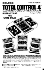 Coleco TOTAL CONTR0L 4 Instructions Manual