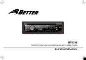 Better BT0318 Operating Instructions Manual