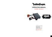 Rockford Fosgate RFX4000 Operation Manual