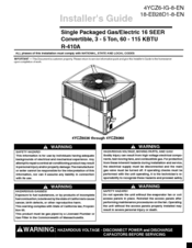 Trane 4YCY6060C Installer's Manual