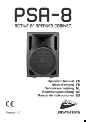 JBSYSTEMS Light PSA-8 Operation Manual