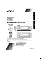 JVC KD-SX921R Instructions Manual