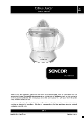 Sencor SCJ 1051GR User Manual