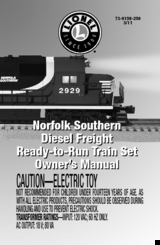 Lionel Norfolk Southern Ready-to-Run Freight Set Owner's Manual