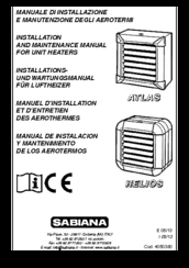 Sabiana Helios Installation And Maintenance Manual