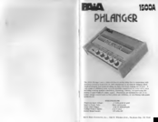 Paia Phlanger 1500A Manual