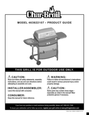 Char-Broil 463822107 Product Manual