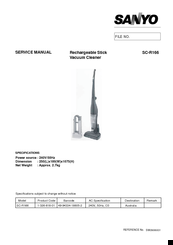 Sanyo SC-R166 Service Manual