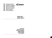 Candy CDF8 853 X User Instructions