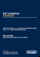 DeLonghi DEL604M Installation And Service Instructions Manual