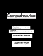 Comprehensive CDA-HDMI20 Instruction Manual