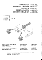 BCS TOS 80 Owner's Manual
