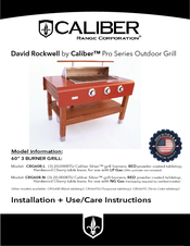 Caliber CRG60R-L Installation Use & Care Instructions