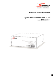 Seenergy SVR-116 Plus Quick Installation Manual