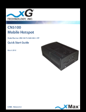 xG Technology CN5100-PS-2500-900-1-INT Quick Start Manual