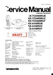 Panasonic KX-TCD400RUC Service Manual