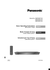 Panasonic DMP-BDT235 Basic Operating Instructions Manual