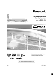 Panasonic Diga DMR-E60 Operating Instructions Manual
