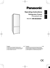 Panasonic NR-BD28AB1 Operating Instructions Manual