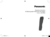 Panasonic ER-GP30 Operating Instructions Manual