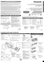 Panasonic CQ-C9801U - Radio / CD Installation Instructions