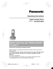 Panasonic KX-TGC310FX Operating Instructions Manual