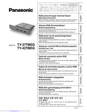 Panasonic TY-37TM5G Operating Instructions Manual