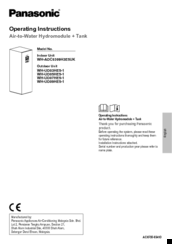 Panasonic WH-ADC0309H3E5UK Operating Instructions Manual