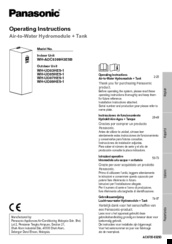Panasonic WH-ADC0309H3E5B Operating Instructions Manual