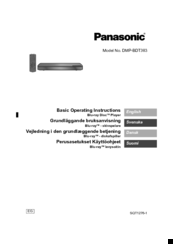 Panasonic DMP-BDT383 Basic Operating Instructions Manual