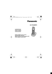 Panasonic KX-TGA800FX Installation Manual
