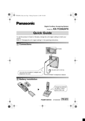 Panasonic KX-TCD820FX Quick Manual