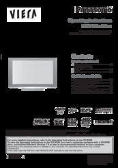 Panasonic Viera TX-37LZD800F Operating Instructions Manual