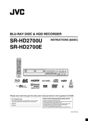 JVC SRC-1020-1BT Instructions Manual