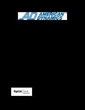 American Dynamics AD RS-422 Installation And Operation Instructions Manual