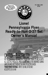 Lionel Great Train Robbery O-27 Owner's Manual
