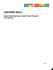 Digital Projection dVision 30sx+ User Manual