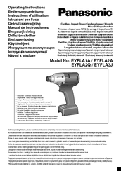 Panasonic EYFLA3J - DRILL - MULTI LANGUAGE Operating Instructions Manual