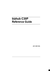 Konica Minolta BIZHUB C30P Reference Manual