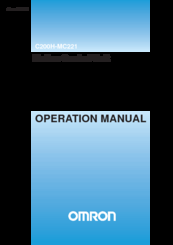 Omron C200H-MC221 - Operation Manual