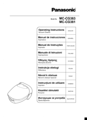 Panasonic MC-CG383 Operating Instructions Manual