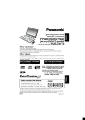 Panasonic DVDLX110 - PORTABLE DVD PLAYER Operating Instructions Manual